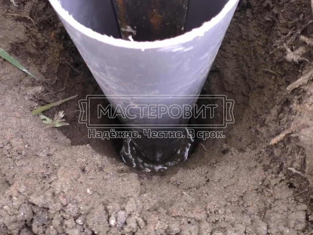 заливка столба