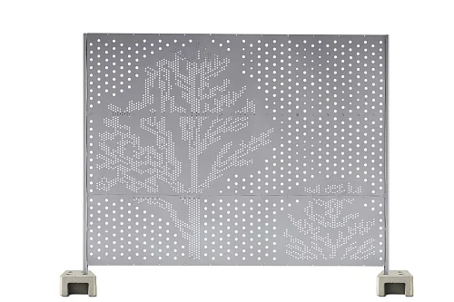 Ограждение перфорированное с порошковым покрытием "Дерево" Ø&nbsp;51&nbsp;мм.	