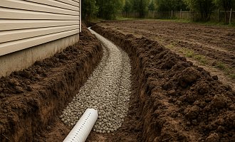 Дренажная система для забора: проектирование, материалы и установка