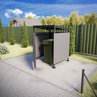 Ограждение для площадки тбо №2-1 из профнастила 1,5х1,5 м