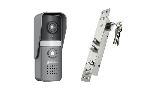 Электромеханический замок с вызывной панелью