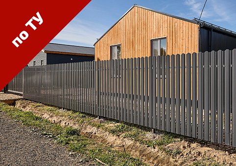 ЗАБОР ИЗ ЕВРОШТАКЕТНИКА ОЛИМП П-образный по ТУ